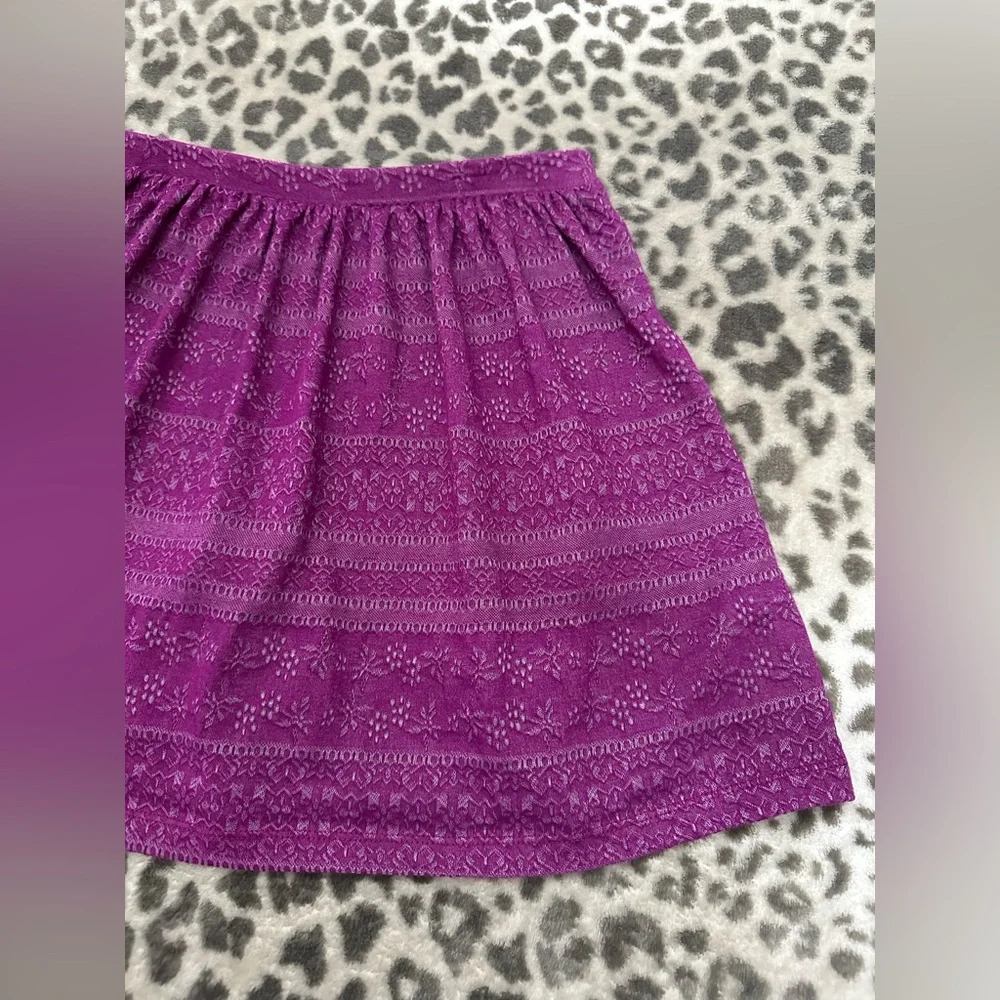 Old Navy Girls Textured Print Skirt in Prince Purple Size Large 10-12 Regular